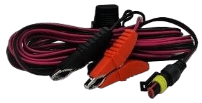 Alligator Clip Lead with Inline Fuse and AMP plug
