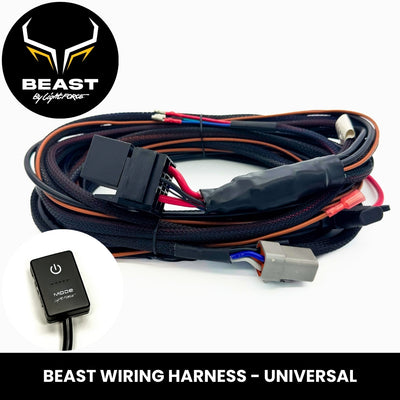 BEAST Driving Light Universal Wiring Harness - 12V