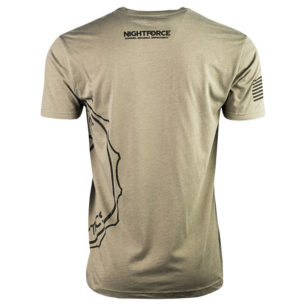 Nightforce Short Sleeve T-Shirt - Wrap Around Medallion