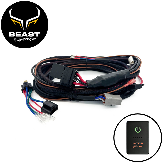 BEAST Driving Light Wiring Harness to suit Toyota Landcruiser 70 Series 2021 to 2023