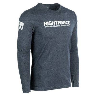 Nightforce Logoed Tri-Blend Long Sleeve T-Shirt (Unisex)