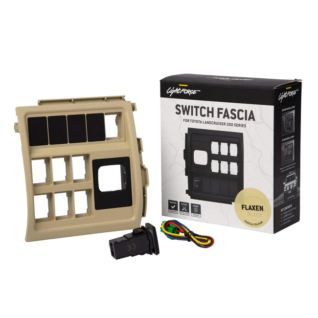 Replacement Switch Fascia to suit Toyota Landcruiser 200 Series - Flaxen