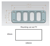 Four-Switch Panel Fascia for TY Switches