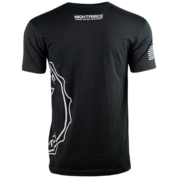 Nightforce Short Sleeve T-Shirt - Wrap Around Medallion - Lightforce Australia