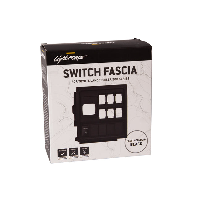 Replacement Switch Fascia to suit Toyota Landcruiser 200 Series - Black